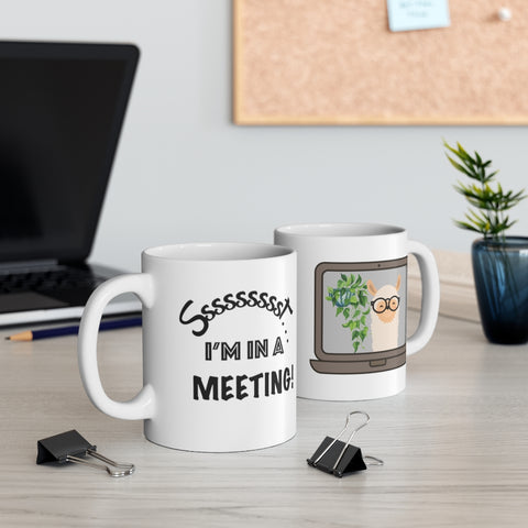 Image of ssst im in a meeting bril