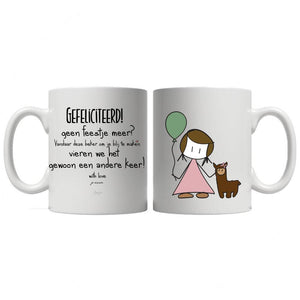 Gefeliciteerd! Een beker om je blij te maken