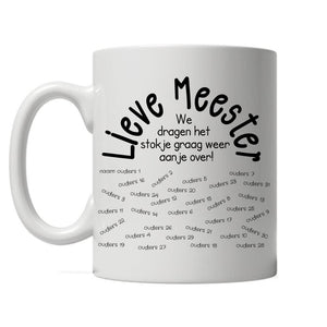 Lieve meester we dragen het stokje graag weer aan je over (namens de ouders/ verzorgers)